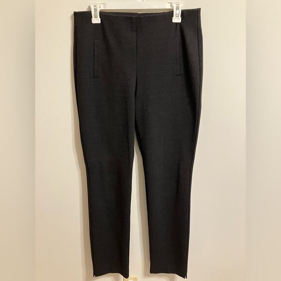 Chico’s Juliet Straight Leg Pant‎ Grey Womens size 6 Tall classic Career Pull-on - Picture 2 of 13
